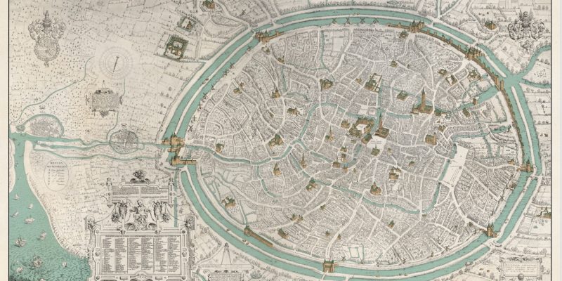 Marcus Gerardus map of Bruges from 1562 gets a facelift.